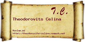 Theodorovits Celina névjegykártya